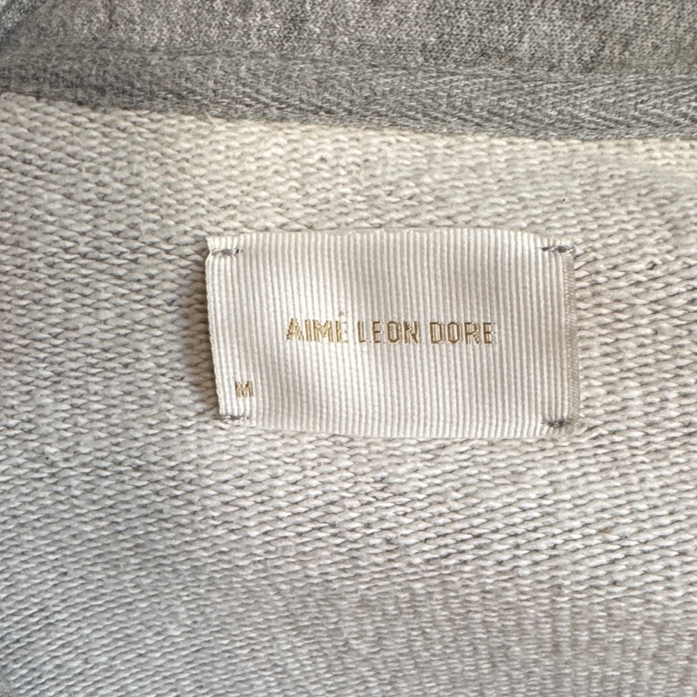Aime Leon Dore Quarter Zip Gray Sweatshirt - Picture 2 of 8